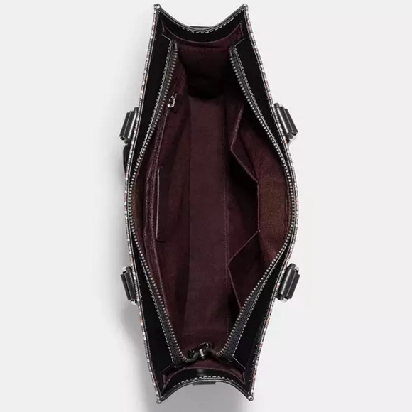 Graham Structured Tote Bag With Coach Monogram Print - Picture 12 of 12